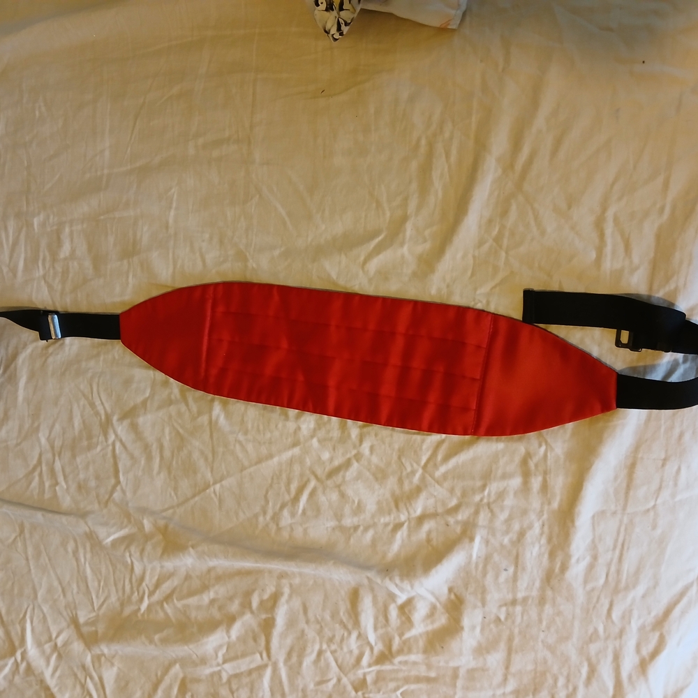 Red Cumberbund with Black Straps